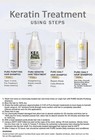 Purc 300ml Keratin Treatment Professional Purifying Straightening Shampoo