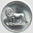 Congo 2002 50 Centimes Lion Animal Gorilla 197845 Combine Shipping
