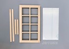 1 12 Dollhouse Miniature 8 Panes Wooden Window Unfinished Doll Houseworks Dec