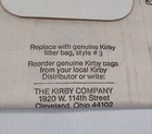 Kirby Vacuum Cleaner Disposable Filter Bags  3 Floor Carpet Care Replacement Vtg