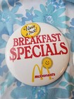 Lot Of 2 Vintage Mcdonalds Restaurant Round Button Pinback Pins