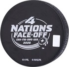 Jack Hughes New Jersey Devils Signed Team Usa 4 Nations Face-off Hockey Puck