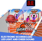 2-player Arcade Basketball Game Set Upgraded Indoor Hoop W  Led Light Electronic