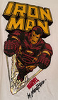 Johnny Blaze Marvel Iron Man Tony Stark White T Shirt Size Large Vintage Rare