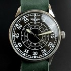 Vintage Wristwatch Raketa Military Stylesoviet Mechanical Watch 2614 Serviced