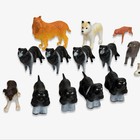 Vintage Plastic Dog Figure Lot Collie Husky Terrier Dalmatian 19pc Toy Set