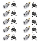 10 On off Lock Switch Electronic Key Switch Lock Keyed Alike Removable In On off