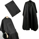 Hair Cutting Cape Pro Salon Hairdressing Hairdresser Gown Barber Solid Black