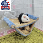 Pet Hammock For Small Animal Double Thick Plush Warm Bed For Hamster House Nest 