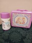 Vintage Rare Plastic Holly Hobbie 1989 Lunch Box With Thermos By Aladdin
