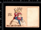 Rare -  uncle Sam s New Baby      1775 Prang Centennial 1876 U s  Trade Card J us