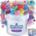 4 Lb Clear Slime Bucket Toy For Kids - 64 Fl Oz Crystal Slime Kit With 29 Add-in