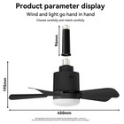 Socket Ceiling Fans With Lights And Remote- Socket Fan Light With Dimmable Led