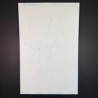 Miracleman Original Comic Art Signed Rich Woodall Pin-up 11x17 B w Sketch