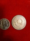 1924 Large 5 Copper Kopeks Ussr Russia   Free Shipping In Usa