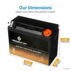 Chrome Battery Ytx24hl-bs High Performance Maintenance Free Snowmobile Battery