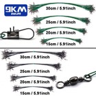 100pcs High Strength Fishing Line Lure Connector Stainless Steel Swivel And Snap