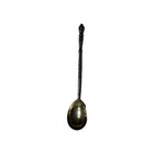 Large 19 Cm Spoon Cloisonne Enamel Silver 84 Russian Imperial