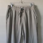 Zara Mens Gray High Rise Elastic Waist Drawstrings Tapered Track Pants Size Xl