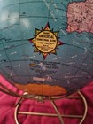 Vintage Crams Universal Terrestrial World Globe Black 10 5  Durogyral Stand 105b