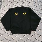 Vtg Cats The Musical Sweatshirt Broadway Yellow Eyes Double Sided Sz L