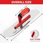 Goldblatt Red Stainless Steel Pool Professional Trowel Soft Grip Handle 16 x 4 