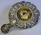 Beautiful Hanau Sterling Silver Tea Strainer Cherubs C19100-1910 Antique 58g