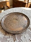 Vintage Silverplate Floral Pedestal Cake Stand