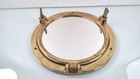 Porthole Mirror 8  Vintage Solid Brass Maritime Nautical Ship  Window Wall
