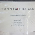 Tommy Hilfiger Modern American Bath Towel  30 X 54  Tawny Port Or  Raspberry 2pc