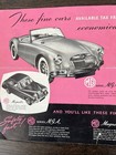 Original Bmc Mg  Newbury Military  Brochure Mga Mkii 1600 1500  Magnette