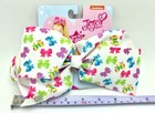 Jojo Siwa Signature Collection Large Hair Bow Clip White W rainbow Bows Print