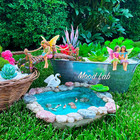 Fairy Garden Fish Pond Kit - Miniature Bridge Set Of 6 Pcs Fairy Garden Figurine