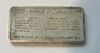1975 Tombstone Arizona Ok Corral Gunfight  1 Oz 999 Fine Silver Bar Old West