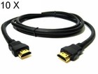 Lot 10 Hdmi Cable 6 Ft Gold Plated Hd 2160p 3d 1080p Ps4 Xbox Blueray 4k Uhdtv