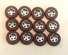 Hot Wheels Redline Repro Wheels Medium Black Cap Set Of 12 -new Mold 
