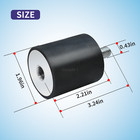 4 Pack Plate Compactor Tamper  Rubber Shock Mount  Fits Wacker Wp1550 Wp1340