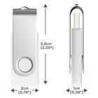 10pack 4gb Usb Flash Thumb Drives Memory Stick Jump Drive U Disk Lot Bulk Silver
