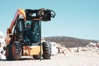 New Danuser T3 Hydraulic Post Driver Pounder W universal Skid Steer Mount