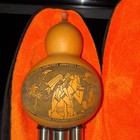 Chinese Handmade Hulusi Gourd Flute Ethnic Deco Musical Instrument Key Bb Case 