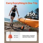 Uimoso Kayak Cart Canoe Boat Carrier Detachable 250lbs 7 5  Solid Rubber Tires