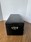 Large Vintage Gold Lady Buxton Jewelry Box Vinyl Covered Mid Century Trinket