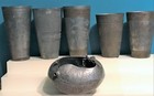 6 Antique Arabic islamic ottoman kuchi lassi Engraved Etched Metal Drinking Cups