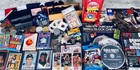 Junk Drawer Lot - Coins  Currency  Sports Cards  Metal Cars  Flag  Holster 
