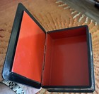 6 5    Large Fedoskino Vintage Russian Lacquer Box Hand Painted Woman Men On Horse