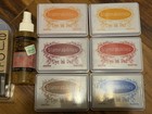Stampabilities Lot 6 Dye Ink Pads Wood Alphabet Rubber Stamps Scrapbook New