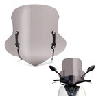 Mokuo Universal Upgrade 4mm Thickness Motorcycle Windshield In Pc Smoke Grey