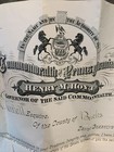 1879 Pennsylvania Gov Henry M  Hoyt Hand Signed Orig Document Bucks County  c