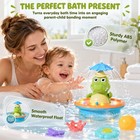 Baby Bath Toys crocodile light Up Bath Toys waterproof Design fun Bathtime Play