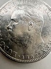 Portuguese India 1882 1 Rupia Silver Au    rare At This High Grade   - Us Seller